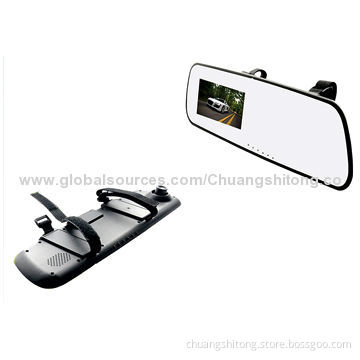 Car Mirror Recorders with Cycle Recording G-sensor, Best Price, Support 32GB TF Card